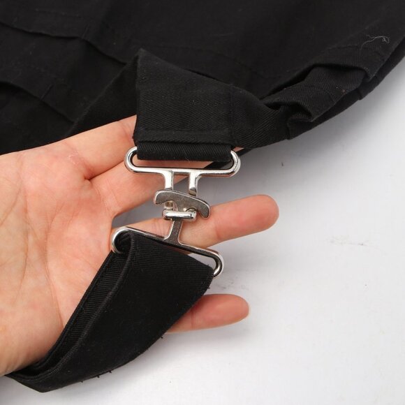 Premium Uniforms Long Coin Apron Black Pockets Hospitality Makeup Artist Server - Picture 4 of 6